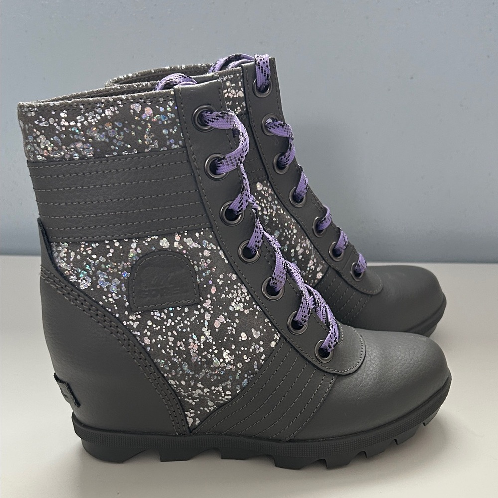 Sorel Lexie Ankle Boot Wedge Sparkle Waterproof